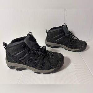 KEEN Utility black leather work boots men size 11 D